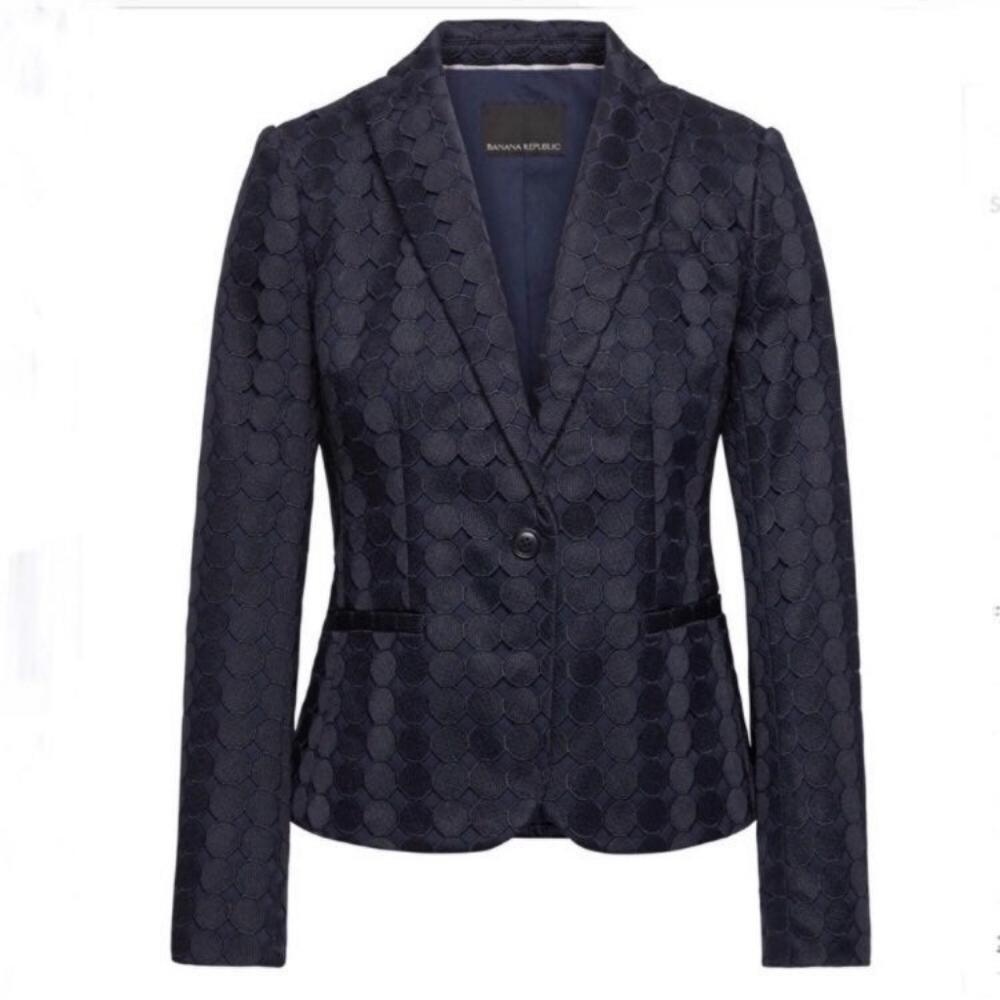 🥳HP🥳 EUC Banana Republic | Navy Lace Jacket